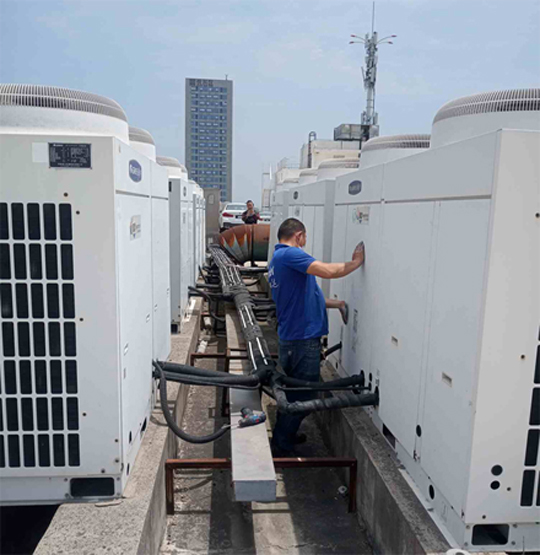 五指山中央空调制热和不制冷系统维修方法